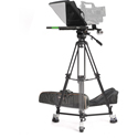 Photo of Ikan PT4500-TRIPOD-V2 15-inch Turnkey Teleprompter System with Tripod and Dolly - HDMI/VGA/Composite