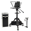 Ikan PT4700-V2-PEDESTAL 17 Inch HDMI VGA Composite Turnkey Teleprompter System with Pedestal and Dolly