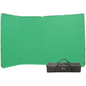 Photo of ikan BD-13F-GRN 13.1 Foot Portable Panoramic Chroma Key Backdrop - Green