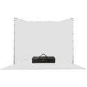 Ikan BD-13F-WHT-F Portable Panoramic Backdrop with Ground Cloth - White - 13.1 Feet