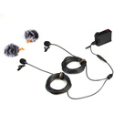 Photo of Comica CVM-D02 (B6.0M) Dual-Head Lavalier Omnidirectional Condenser Mic for DSLR/GoPro/SmartPhone - 19.7 Foot - Black