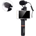 Comica CVM-VM10-K1 Full Metal Mini Compact On-Camera Directional Shotgun Video Microphone Kit with Grip Handle