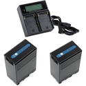 ikan DV-DUAL-U68 Battery Kit with 2x BP-U Li-ion Batteries & Dual Battery Charger