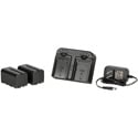 ikan DV-DUAL-S750 DV Camera Battery Kit w/ 2 Sony NP-F750 5800mah Replacement Lithium Batteries and Dual Battery Charger