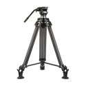 E-Image EG01A2 2 Stage Aluminum Tripod with Fluid Pan/Tilt Head - Payload: 11lbs