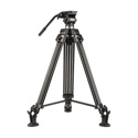 E-Image EG01A2 2 Stage Aluminum Tripod with Fluid Pan/Tilt Head - Payload: 11lbs