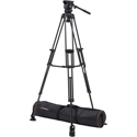 E-Image EG05C2 2-Stage Carbon Fiber Fluid Head Tripod Kit - 15.4 lbs Payload with Counterbalance