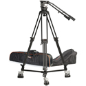 E-Image EG25A2D Kit with GA102 2-Stage Aluminum Tripod with Dolly & GH25 Head
