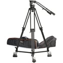 Photo of E-Image EG25A2D Kit with GA102 2-Stage Aluminum Tripod with Dolly & GH25 Head