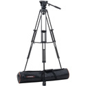 E-image EG780A2 2-Stage Aluminum Fluid Head Tripod Kit - 22 lbs Payload with Adjustable Drag