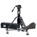 Ikan M-GH25-PEDESTAL-TK Motorized Pedestal Fluid Head with Adjustable Counterbalance & Drag 61.7lbs Payload & Hard Case