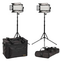 ikan MB8-2PT-KIT Kit with 2x Mylo Bi-Color Half x1 Portable Field LED Lights