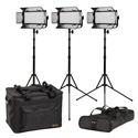 Ikan MB8-3PT-KIT Kit with 3x Mylo Bi-Color Half x 1 Portable Field LED Lights