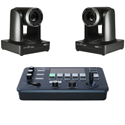Photo of Ikan OTTICA30-2PTZ-1C-V2 OTTICA Bundle with Two NDI HX PTZ Cameras w/30x Zoom and One IP Controller