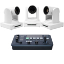 Ikan OTTICA-WH-3PTZ-1C-V2 OTTICA Bundle with Three NDI HX PTZ Cameras and One IP Controller - White