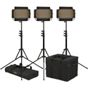 ikan OYB5-3PT-KIT Onyx Half x 1 Bi-Color 3-Point LED Light Kit