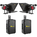 Photo of ikan PT3700-P2P-TK Interview System with 2 x 17-Inch Teleprompter - Hard Case & HDMI Connection Cables