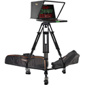 Photo of Ikan PT419W-PTZ-TRIPOD 19 Inch Widescreen SDI PTZ Teleprompter with Tripod and Dolly - SDI/HDMI/VGA- 1000 Nits