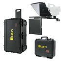 ikan PT4500-TM-TK Professional 15-Inch High Bright Teleprompter with 15-Inch Talent Monitor Kit with Travel Cases