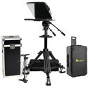 Photo of ikan PT4700S-PEDESTAL-TK 17 Inch SDI Turnkey Teleprompter Travel Kit with Tripod / Dolly & Travel Case