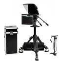 Photo of ikan PT4700S-TMWPEDESTAL 17-Inch SDI Turnkey Teleprompter System with Pedestal/Dolly & 19-Inch Widescreen Talent Monitor