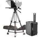 Photo of Ikan PT4700 17 Inch Turnkey Teleprompter System - Tripod & Dolly with Travel Case