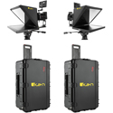 Photo of ikan PT4900-P2P-TK P2P Interview System with 2x 19-Inch High Bright Teleprompter/Hard Case & HDMI Cables