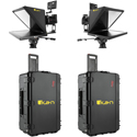 Photo of ikan PT4900-SDI-P2P-TK P2P Interview System with 2x 19-Inch 3G-SDI High Bright Teleprompter/Hard Case & 3G-SDI Cables