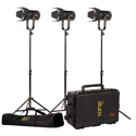 Photo of ikan SFB150-G Stryder Kit - Includes 3 Stryder 150 Watt Fresnel with Hard Case - Gold Mount