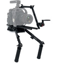 ikan STRATUS Cine Shoulder Rig System with 15mm Rods - Offset Weight - Handgrips - EVF Holder - Manfrotto Baseplate