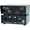 Interspace Industries CiO2 Comms Heasdset Audio Interface with VU Meter - XLR & 1/4 Inch - 5VDC USB Powered
