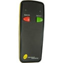Interspace Industries I2TX-S2 Wireless Remote Control Transmitter for MasterCue/MicroCue - Dual Button - Black/Yellow
