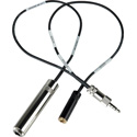 Sescom IPHONE-ML14-1 Recording Cable iPhone Compatible 1/8 TRRS-M to 1/4 TS Guitar Jack & 3.5mm Monitoring Jack - 1 Foot