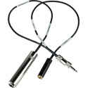 Sescom Recording Cable iPhone Compatible 1/8 TRRS-M to 1/4 TS Guitar Jack & 3.5mm Monitoring Jack - 1 Foot