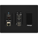 Aurora IPX-TC3A-WP3-C-Pro-B 3rd Gen 4K 10Gbps AV-over-IP Transceiver Wallplate - ASIC Model/RJ-45 Copper Version - Black