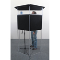 Photo of ClearSonic IsoPac G Complete Small Vocal Iso Booth Package with Acrylic Drum Shields and Sorber Sound Absorption Baffle