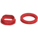 Photo of Canare IU-7/16 2-Piece Expandable Panel Isolation Bushing - Red