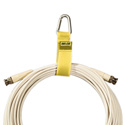 Photo of Rip-Tie Silver Triangle Carabiner Style CableCarriers (10Pk) Yellow