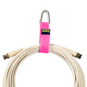 Photo of Rip-Tie Silver Triangle Carabiner Style CableCarriers (50Pk) Neon Pink