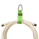 Photo of Rip-Tie Silver Triangle Carabiner Style CableCarriers (50Pk) NeonGreen