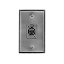 Photo of Switchcraft J3FS Wall Plate - w/ One D3F - Vertical