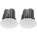 Photo of JBL Control 445C/T 5.25-Inch RBI-Equipped Two-Way Coaxial Ceiling Loudspeaker - White - Pair