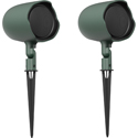 JBL GSF3-GN Ground-Stake Landscape Loudspeaker 120W Peak - Hunter Green - Pair