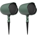 JBL GSF6-GN Ground-Stake Landscape Loudspeaker 200W Peak - Hunter Green - Pair