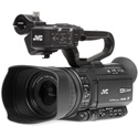 JVC GY-HM250SP 4K Streaming Camcorder with HD Sports Overlays and AC Power Supply