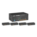 KanexPro SP-1X4HD 8G 1x4 HDMI 2.0 Splitter Extender Kit up to 492 Feet - HDCP 2.2/HDCP 1.4 and DVI 1.0 Compliant