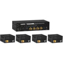 KanexPro SP-HDPOC1x4 HDMI 1x4 Distribution Amplifier over CAT5e/6 Outputs and POC with 60 Meter Range