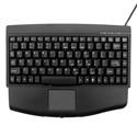 Photo of Solidtek KB-540BU USB Mini Portable Keyboard w/Touchpad - 88 Keys - Wired - Black