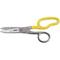 Klein 21010-6-SEN Free-Fall Snip Shears for Cordage / Cable and Wire - Scraper / File / Serrated Blades