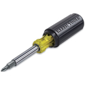 Klein Tools 32500 11-In-1 Screwdriver/Nutdriver - Phillips Head & Flat Head w/ TORX & Square Bits